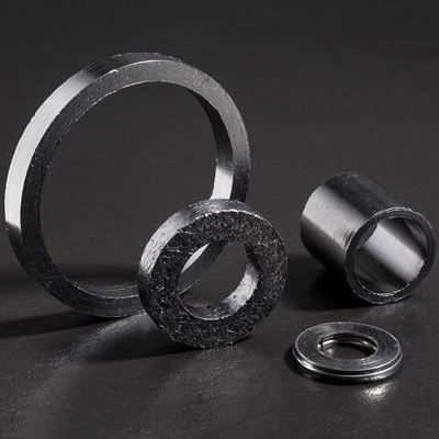 Sealing rings made of graphite are corrosion and temperature resistant